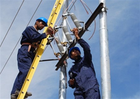 Electricity restored to the librated district of Al Alam in Iraq