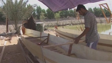 Iraq marshes are getting restored, providing growth to boat building industries
