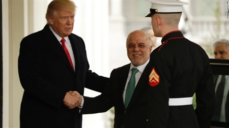 Trump welcomes Iraqi PM Abadi to White House