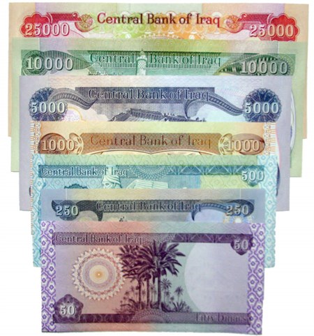 Increase in the value of the Iraqi Dinar